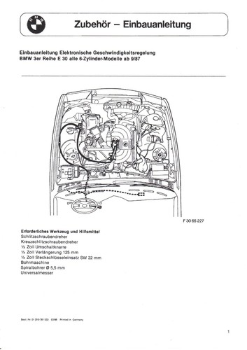 Bmw e30 eba - bmw, einbauanleitung